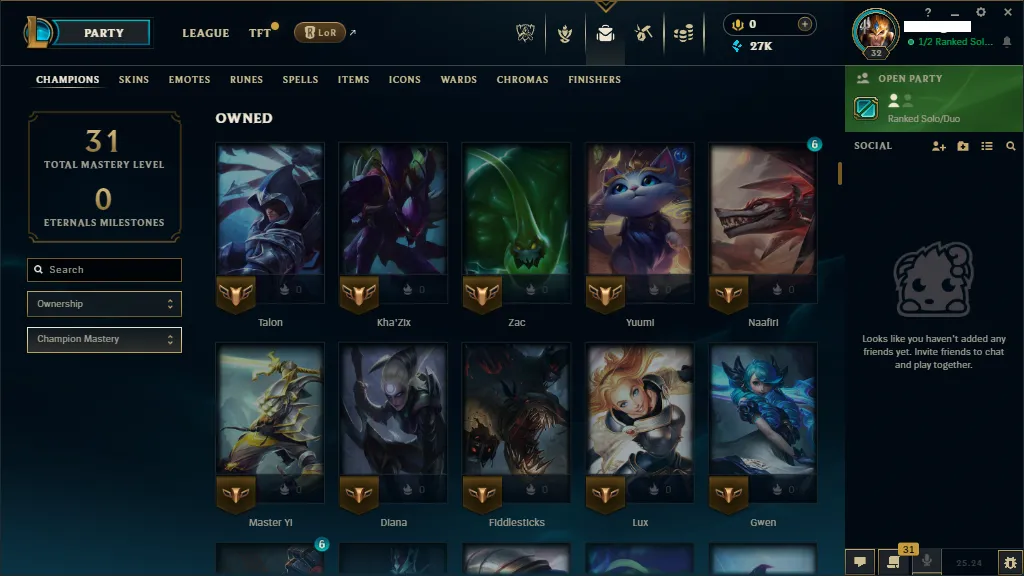 🌎EUW🏆 Silver 4☢️Platinum ☢️Flex❄️+27K 🔥8 Skins in loot🏆+43 Champions BLue✅️Unverified Email🚀instant delivery